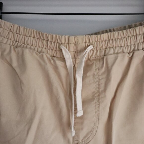 J. Crew Mens Tan S Cotton Dock Flat Front Pull On Elastic Comfy Outdoor Shorts - Picture 3 of 9